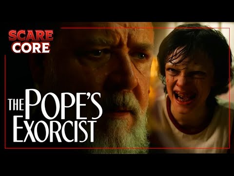 🙏 Father Amorth Meets His Demise 😱 ft. Russell Crowe | The Pope's Exorcist (2023) | ScareCore