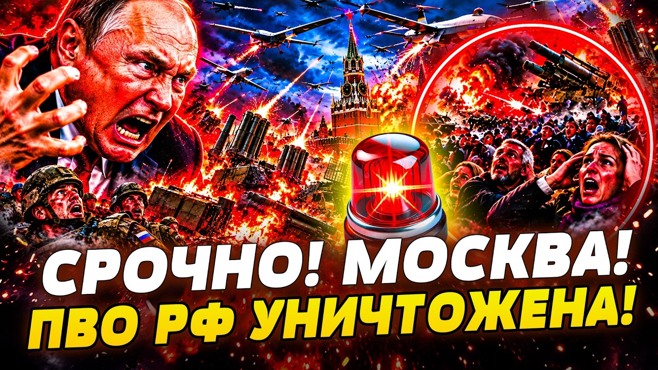 🆘ТОЛЬКО ЧТО! РЕЖИМ ЧС ВВЕДЕН в МОСКВЕ! РОССИЯ ОСТАЛАСЬ БЕЗ ПВО! РОССИЯНЕ В УЖ