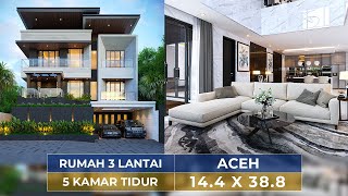 MEWAH DI LAHAN HOOK, INTIP KERENNYA DESAIN RUMAH MODERN DI ACEH!! - JASA ARSITEK