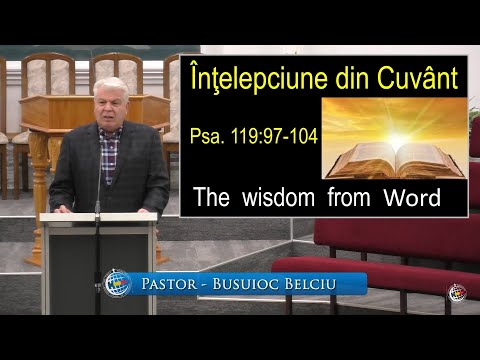 FRBC 2021 - 31 August - Busuioc Belciu - Intelepciune din Cuvant