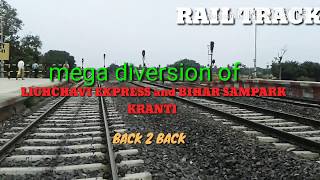 preview picture of video 'First express train at CHHAPRA-THAWE Railway line'