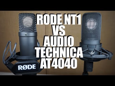 Audio Technica AT4040 vs Rode NT1 -- $300 mic shootout