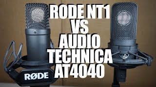 Video thumbnail for Audio Technica AT4040 vs Rode NT1 -- $300 mic shootout by Booth Junkie