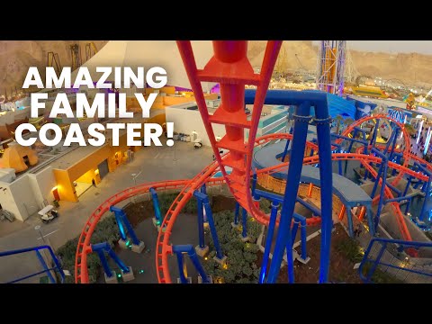 Adrena-Line Front Row POV Six Flags Qiddiya City Vekoma Family Suspended Coaster