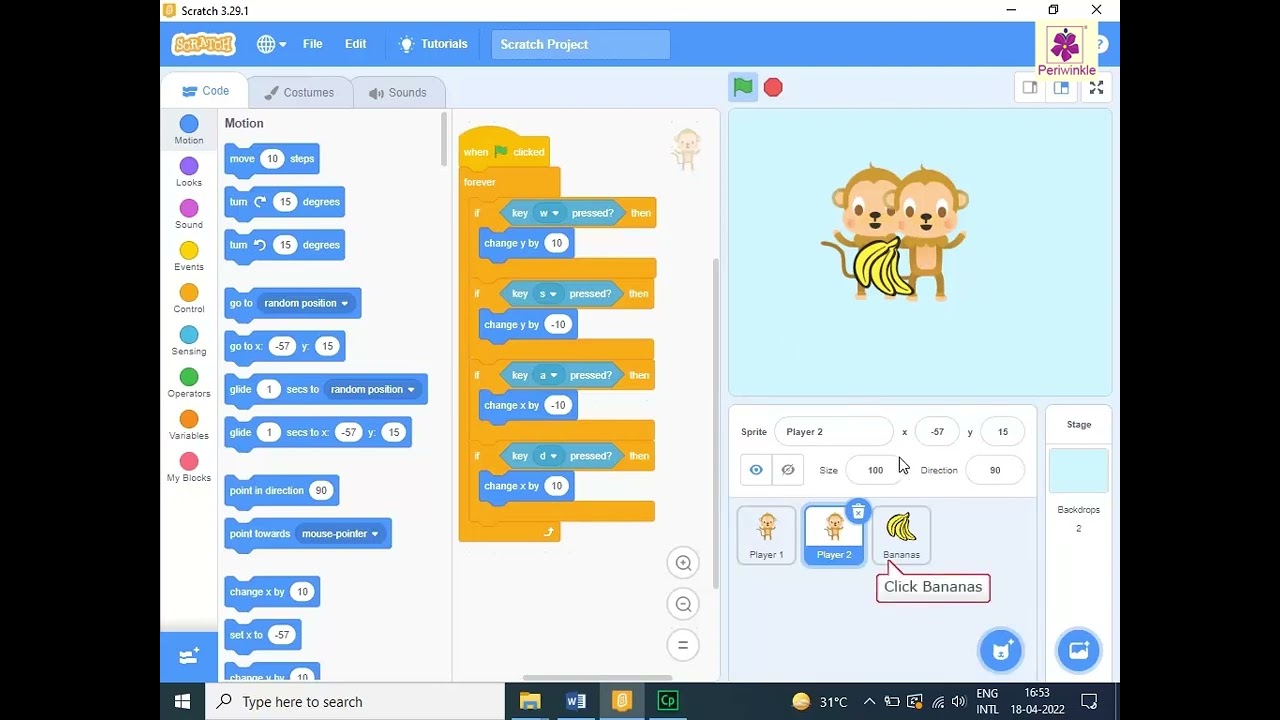 Creating a game | Computer Training | Periwinkle