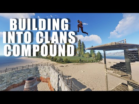 BUILDING INTO A CLANS COMPOUND AND TAKING ALL OF THEIR FARM | Rust Solo Survival