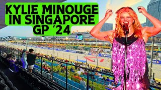 KYLIE MINOUGE AT F1 SINGAPORE GP 2024