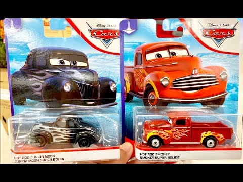 New Disney Cars Toys Hunt Adventure - 디즈니 카 Тачки - HOW I FOUND HOT ROD Smokey & HOT ROD Junior Moon