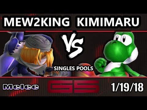 GENESIS 5 SSBM - FOX MVG | Mew2king (Sheik) VS Kimimaru (Yoshi) - Smash Melee Singles