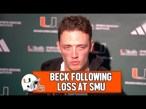 Carson Beck on #10 Miami's Loss at SMU | Postgame Press Conference