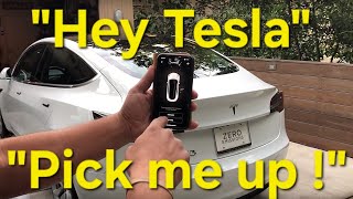 Quick Tesla Summon Test Actually smart summon? 12.3.3 FSD EAP Artificial Intelligence #4k #update