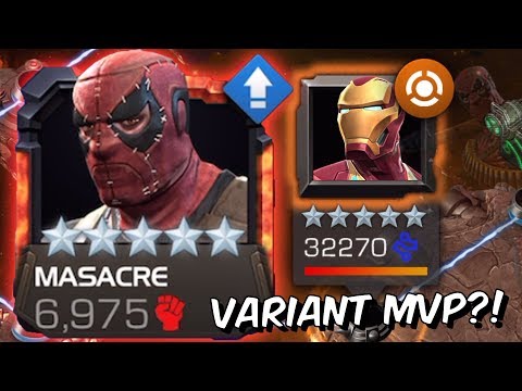5 Star Masacre Variant MVP Gameplay! - Iron Man Infinity War Takedown - Marvel Contest of Champions