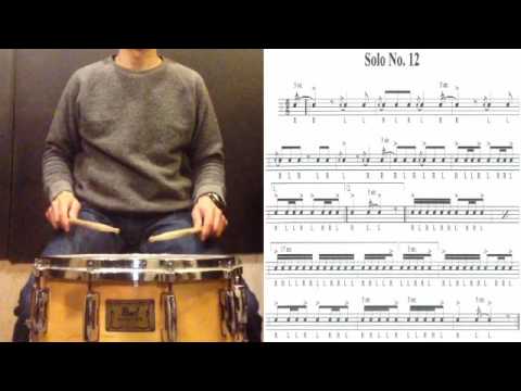 C.Wilcoxon solo 12 スネアルーディメンツ