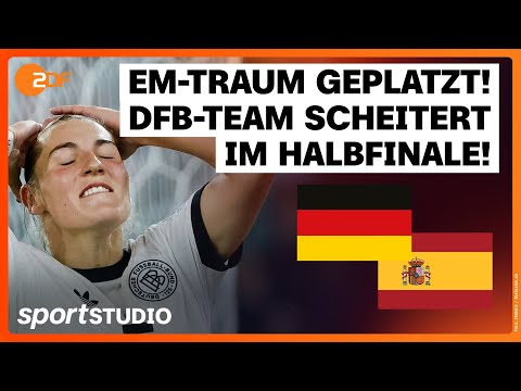 Deutschland – Spanien Highlights | Halbfinale UEFA Frauen-EM 2025 | sportstudio​