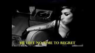 AMY WINEHOUSE &quot;Back To Black&quot; + Lyrics on Screen