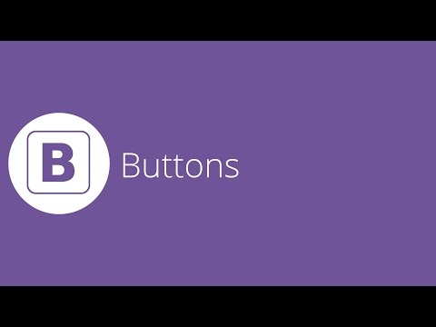 Bootstrap tutorial 11 - Buttons