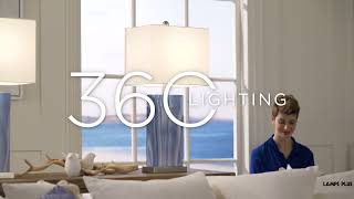 1_Watch A Video About the Set of 2 Connie Rippled Blue USB Table Lamp