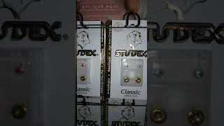 Brincos aço cirurgico Studex importados EUA