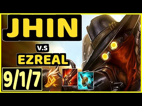 ROUTE (JHIN) vs EZREAL - 9/1/7 KDA BOTTOM ADC GAMEPLAY - KR Ranked GRANDMASTER