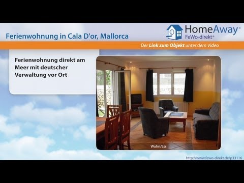 Cala D'or: Ferienwohnung direkt am Meer mit deutscher Verwaltung vor Ort - FeWo-direkt.de Video