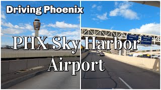 Driving In Phoenix 4K | Driving Tour In-Depth Sky Harbor Airport Fall 22