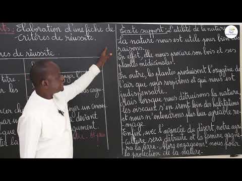 Cours - CM2 - Français : Production d'écrits / élaboration d'une fiche de critère de réussite
