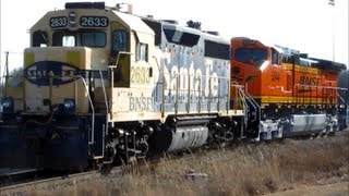 preview picture of video 'BNSF Picks Up Dash 9 from the Appanoose Interchange'