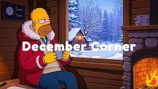December Chill Corner ☕ CaFé LoFi Hip Hop | Playlist To Play In A Cozy Cabin for Uplifting Your Mood