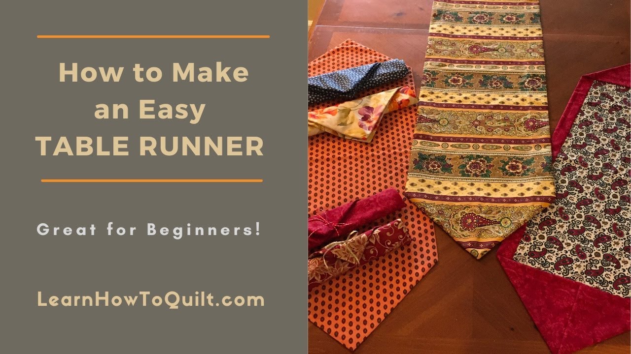 How To Make an Easy Table Runner