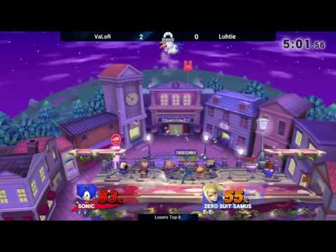 Rewired 2016 Smash 4 Losers Top 8 - VaLoR (Sonic) vs Luhtie (Zero Suit Samus)