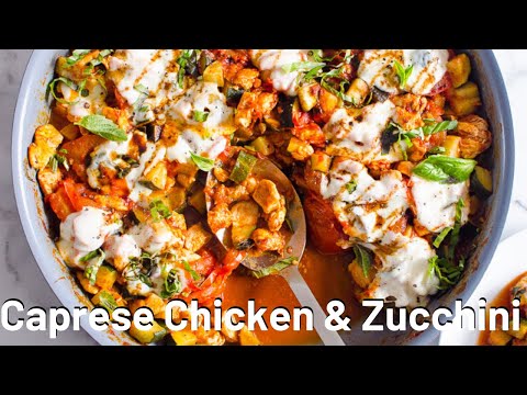 Caprese Chicken and Zucchini | LOW CARB