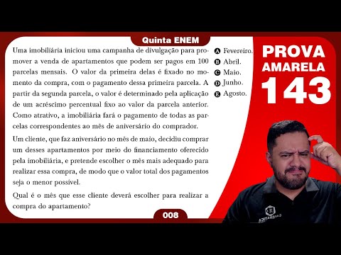 Question 143 | Mathematics ENEM 2024 Yellow Test