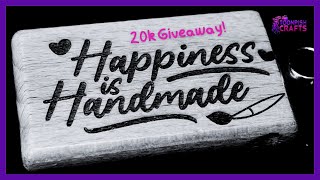 Engraving and thank you giveaway