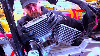 Harley Sportster Project:-  883 to 1200 Conversion,  Time-Lapse End to End!