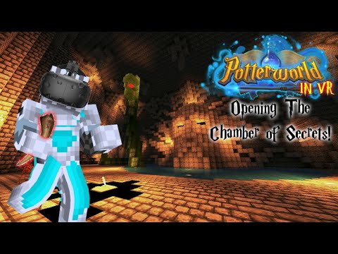 Opening the Chamber of Secrets in VR! (Minecraft PotterworldMC)