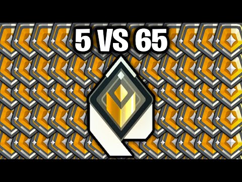 I put 5 Radiants VS 65 Gold Players, Who Wins?