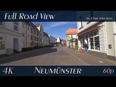Neumünster, Germany: Christianstraße, Tungendorfer Straße, Süderdorfkamp - 4K (2160p/60p) Ultra HD