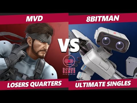 Smash Ultimate Tournament - 8BitMan (ROB, Diddy) Vs. MVD (Snake) Ultimate Gamer SSBU Losers Quarters