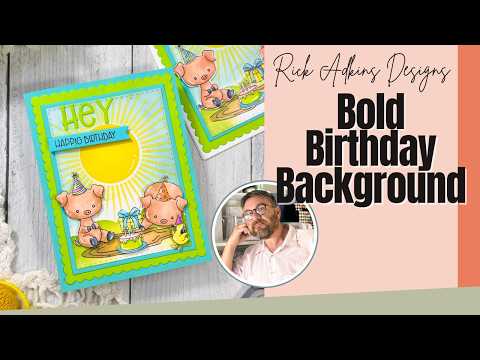 How to Use Layering Stencils with Stamped Images | Miss Ink Stamps Farm Card