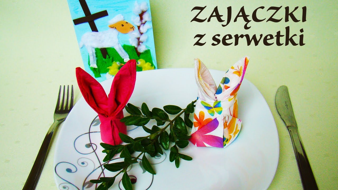 Jak zrobić zajączki z serwetki? – dwa sposoby