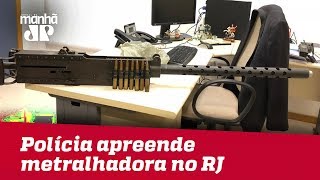 Polícia apreende metralhadora de guerra de 1,68 metros no RJ
