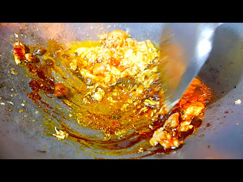 Indonesian Street Food - Nasi Goreng Ayam - Chicken Fried Rice