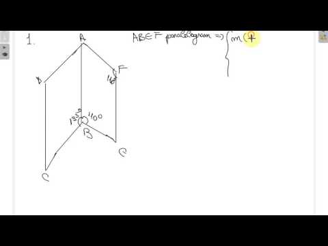 Probleme rezolvate unghiul a doua drepte in spatiu clasa a VIII a ( www.supermeditatii.ro)