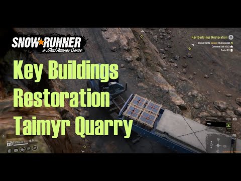 Snow Runner - Key Buildings Restoration (Taimyr Quarry) - Voron Grad