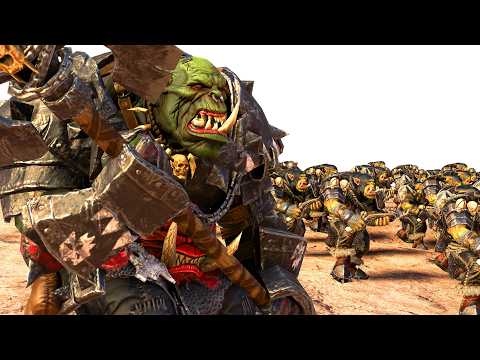 Dark Elves VS Greenskins - Warhammer Battles