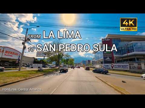 Driving from La Lima to San Pedro Sula 🇭🇳 | 4K Driving Tour / Ruta La Lima → San Pedro Sula 🚗