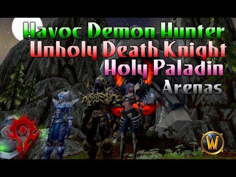 3v3 Arenas Havoc Demon Hunter / Unholy Death Knight / Holy Paladin