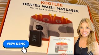 Cordless Heating Pad with Massager Review | Portable Back & Cramp Heating Belt (10000mAh)