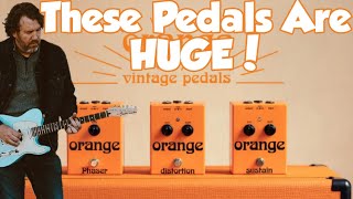 Video thumbnail for NEW! Orange Vintage Pedals - Sustain - Distortion - Phaser [Tasty Vintage Tones!] by Rich Bischoff