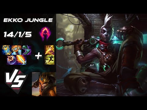 JUNGLE Ekko vs Jarvan IV - NA Challenger Patch 25.S2.2